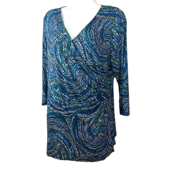 Rafaella Swirl Print Blouse​ - Picture 1 of 6